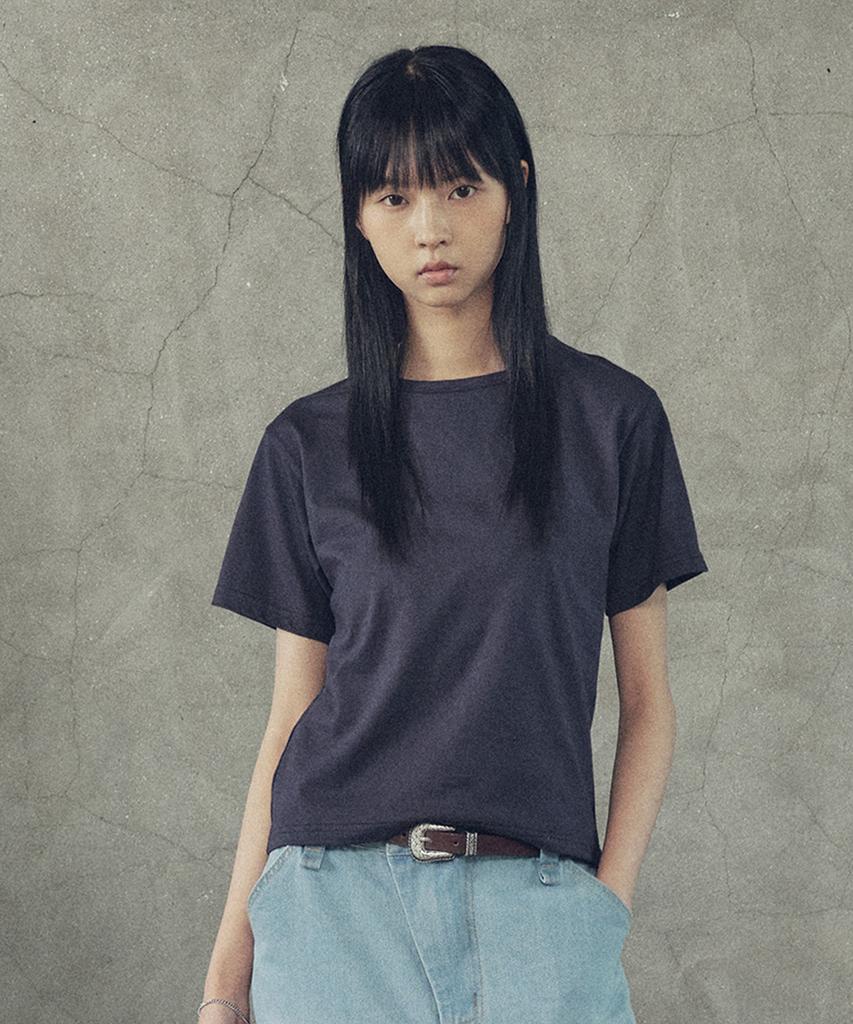SUPERSUB Essential Standard Color Short Sleeve T-Shirt - Navy