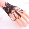 Korean Gothic Black Lace Tassel Chain Bracelet - Retro American & European Style