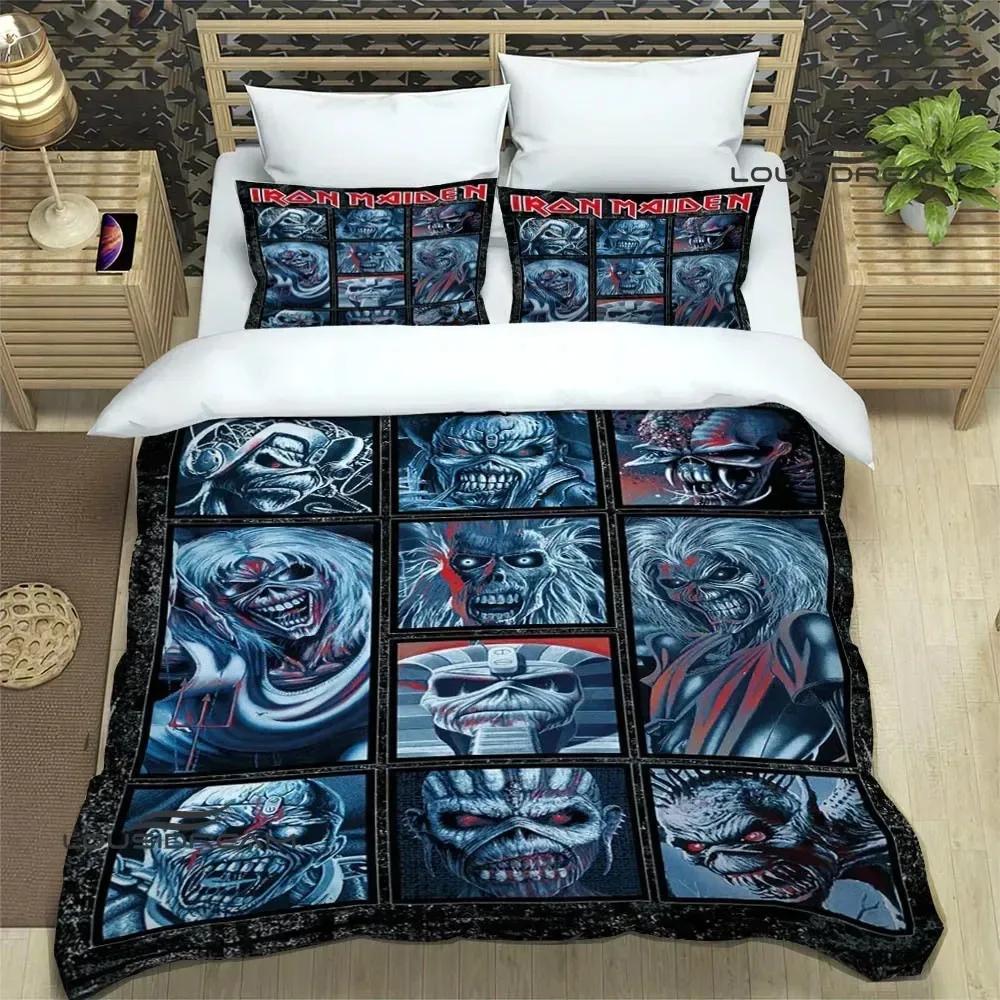 I-Iron-M-Maiden Bedding Sets Exquisite 3D Rock Band Bed Supplies Set Duvet Cover Comforter Set Bedding Set Rock Fans Gift