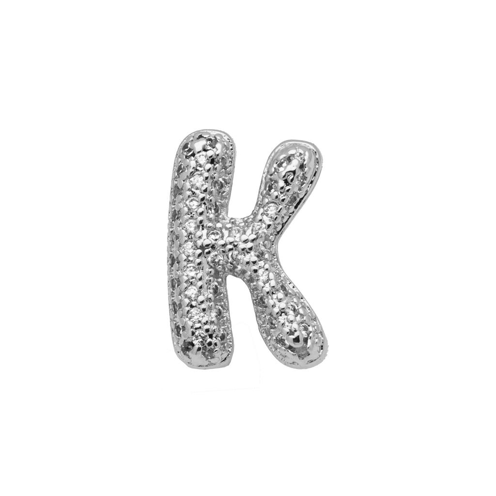 White Gold Strap, Belt, Bubble Balloon 26 English Letters Diy Name Bracelet