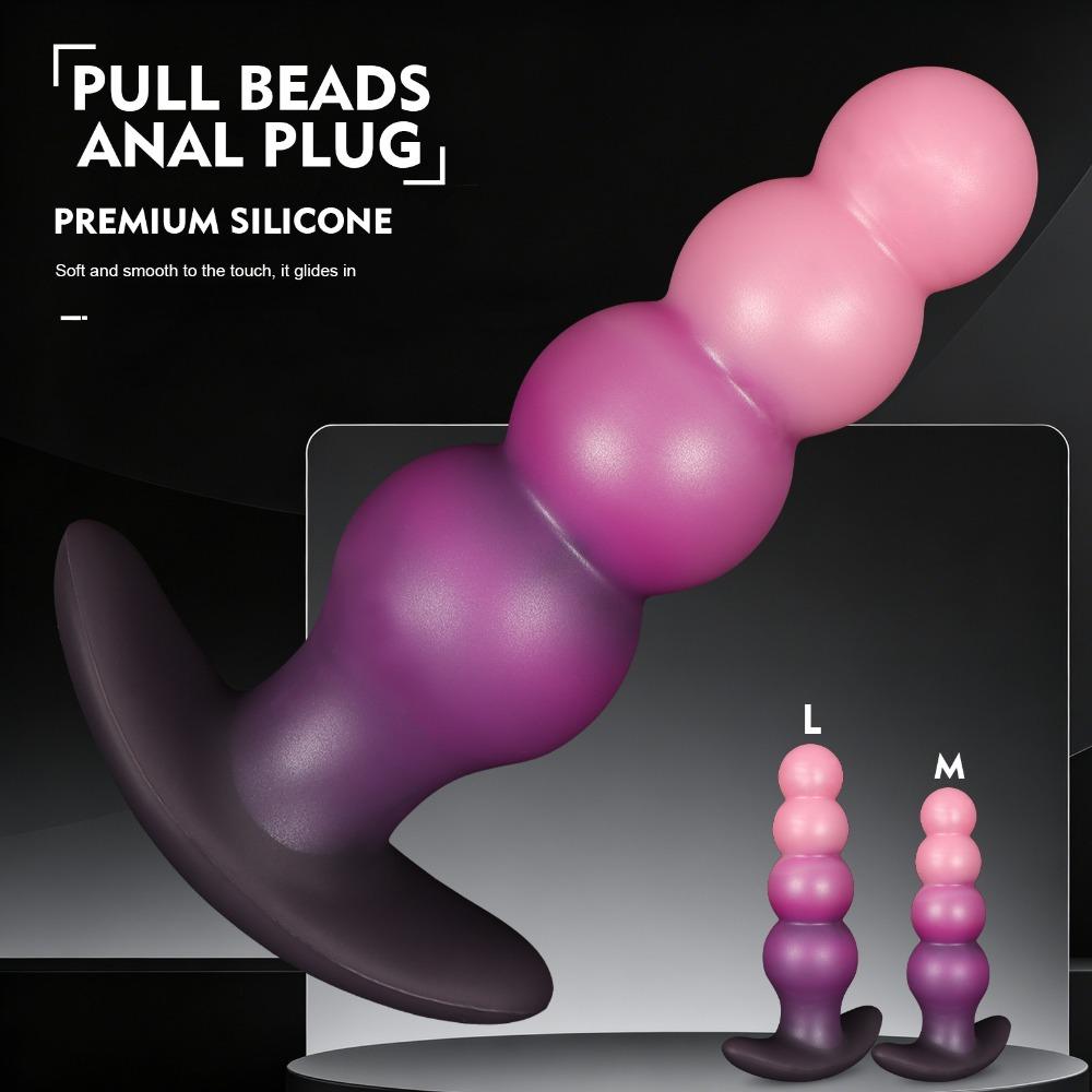 Silicone Anal Beads Butt Plug Flexible String Beads Adult Toys for Women