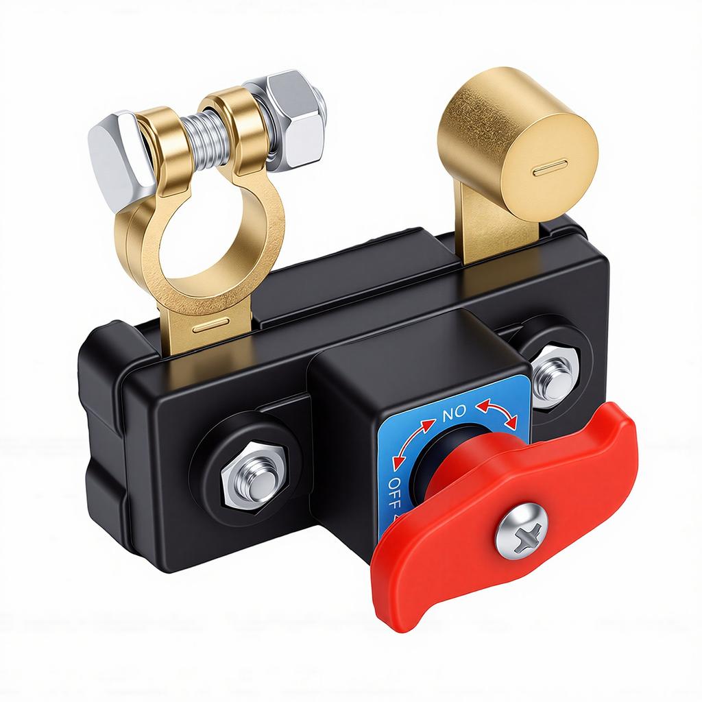Battery Disconnect Switch Multi Purpose Stable Car Battery Power Cut Off Switch Breaker for Trucks Boats RVs