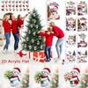 Christmas Countdown Calendar With Snowman Acrylic Ornaments For Holiday Gift Exchange
