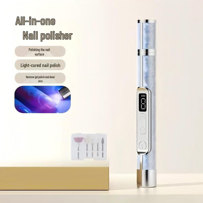Portable Rechargeable Nail Grinder & Polisher - Professional Manicure Tool for Dead Skin Removal