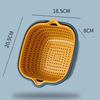 6 in 1 Plastic Colander Strainer Vegetable and Fruit Food Drain Cleaning Mesh Basket Set Sink Washing Bowl for Kitchen