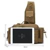 Multifunctional Tactical Sling Fishing Bag with Rod Holder | Men's Large Waist Pack Outdoor Backpack