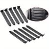 5pcs PCI Slot Cover Dust Filter Blanking Board Cooling Fan Ventilation Plate Hard Steel Screws Bezel Bit for Desktop PC Computer
