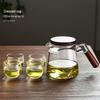 Molona Glass Teapot Set with Walnut Lid