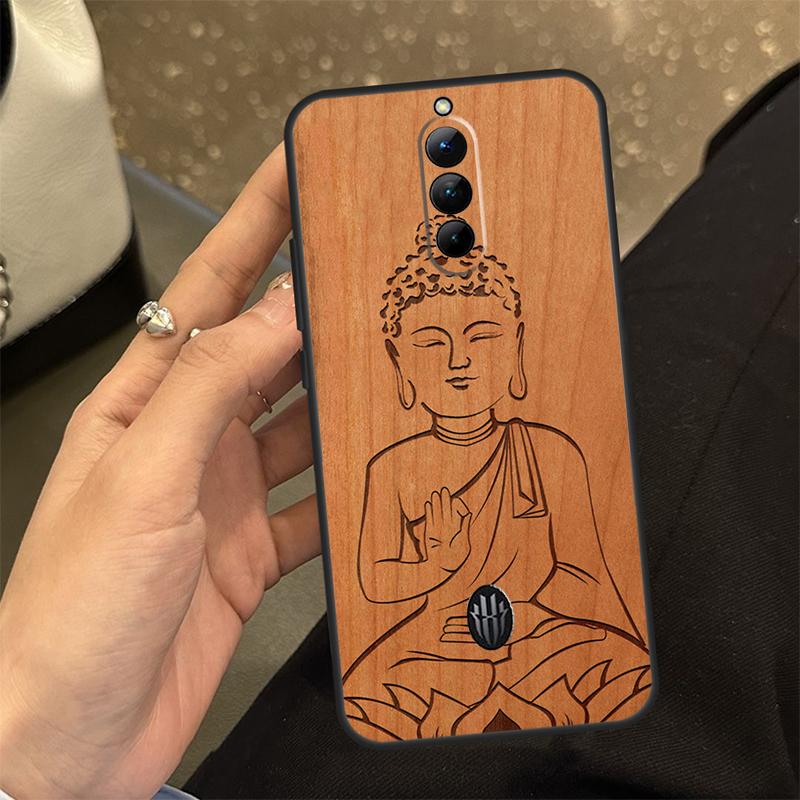 Dřevěný kryt na telefon Buddha Ježíš Guadalupe pro Nubia Red Magic 8 8S Pro Plus 6S 7S 6 7 Pro 6R 5G 5S Zadní kryt Shell