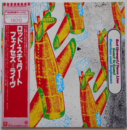 

LP Record ROD STEWART, FACES - Live Coast To Coast Overture P4526W WARNER BROS 1978 Japan Obi Rock Used