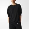 Adidas Originals XBYO LS TEE Sweatshirts Men's Black Crew Neck Moderate Regular BQ3058
