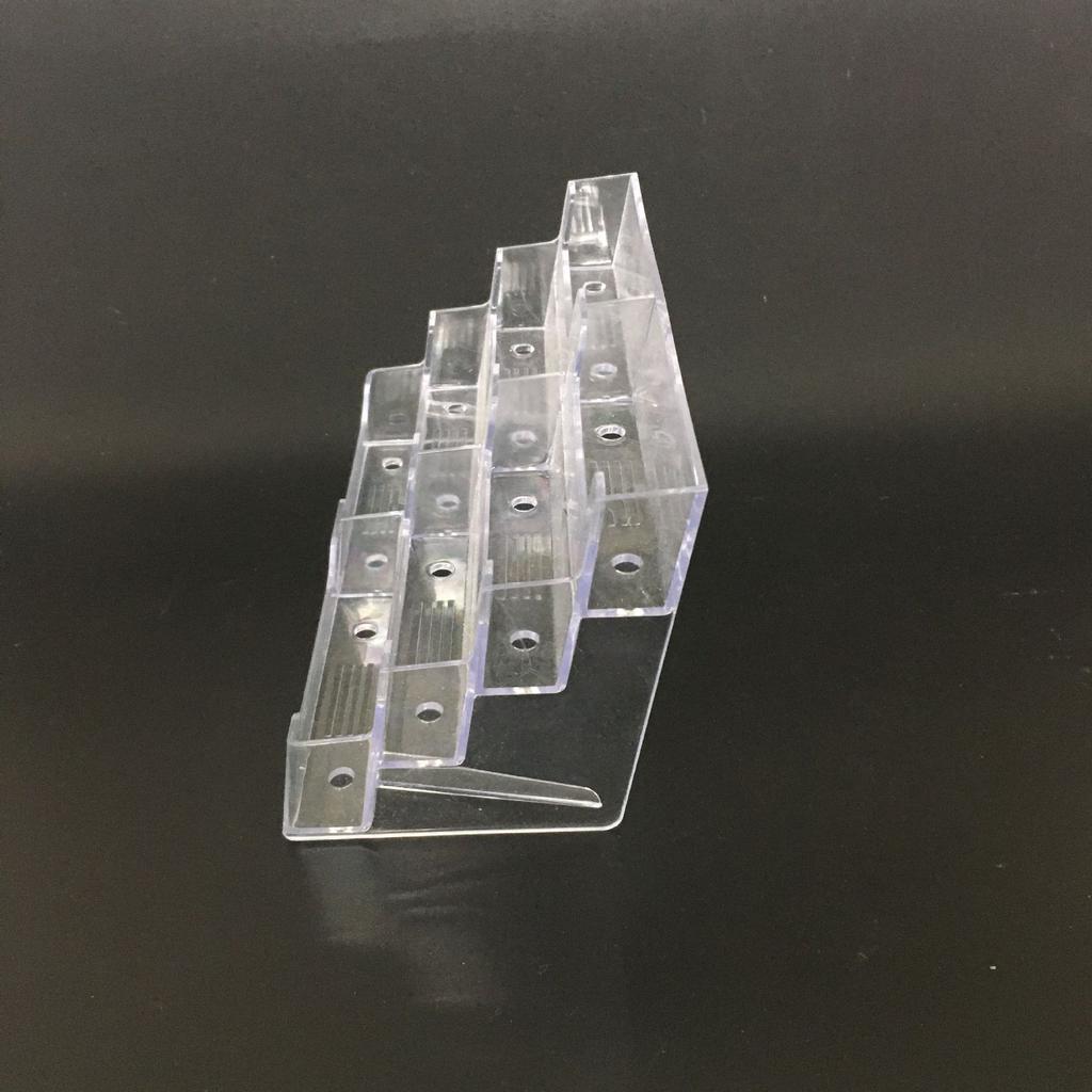 4 Layers 8 Cells Business Card Holder Multi-Layer Plastic Desktop Business Card Box Name Card Display Stand Card Storage Box
