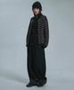 MOO Roll-Up Check Contrast Sweatpants - Black