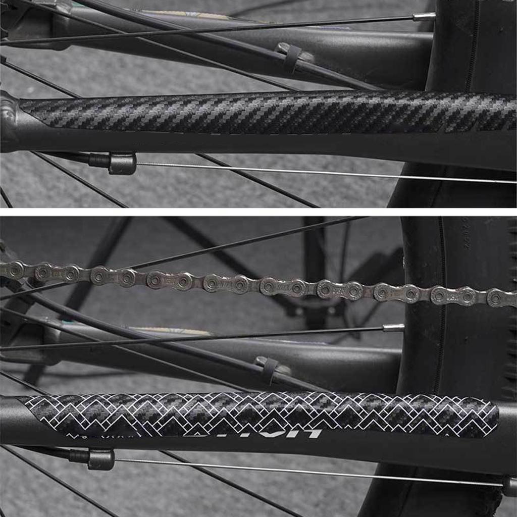 Bicycles Chainstay Protector Safeguards PU Assorted Size Nonslip Designed for Cycling Bicycles Chainstay Waterproof