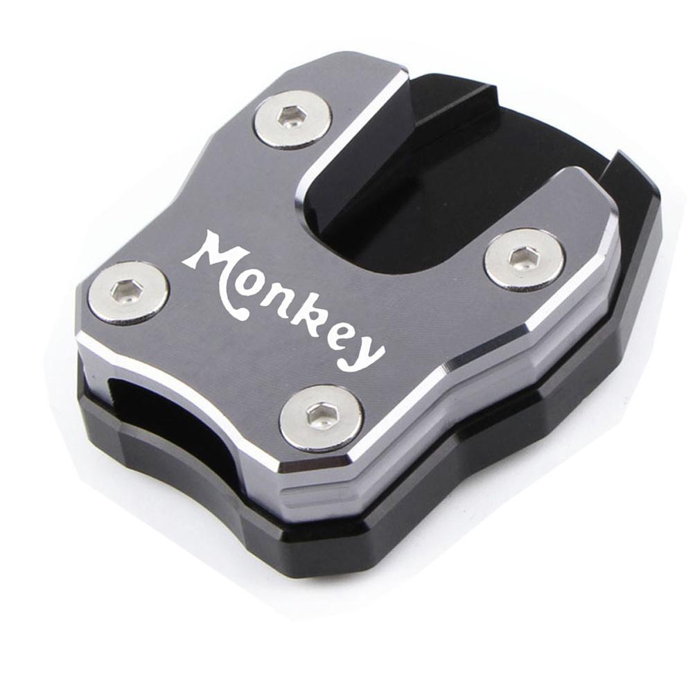 For MONKEY monkey125 2018-2024 honda motorcycle Accessories Kickstand Foot Side Stand Sidestand Extension Pad Support Plate серый