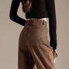 RAIN.CUN Women's 2024 Loose Brown High-Waist Harem Dad Jeans