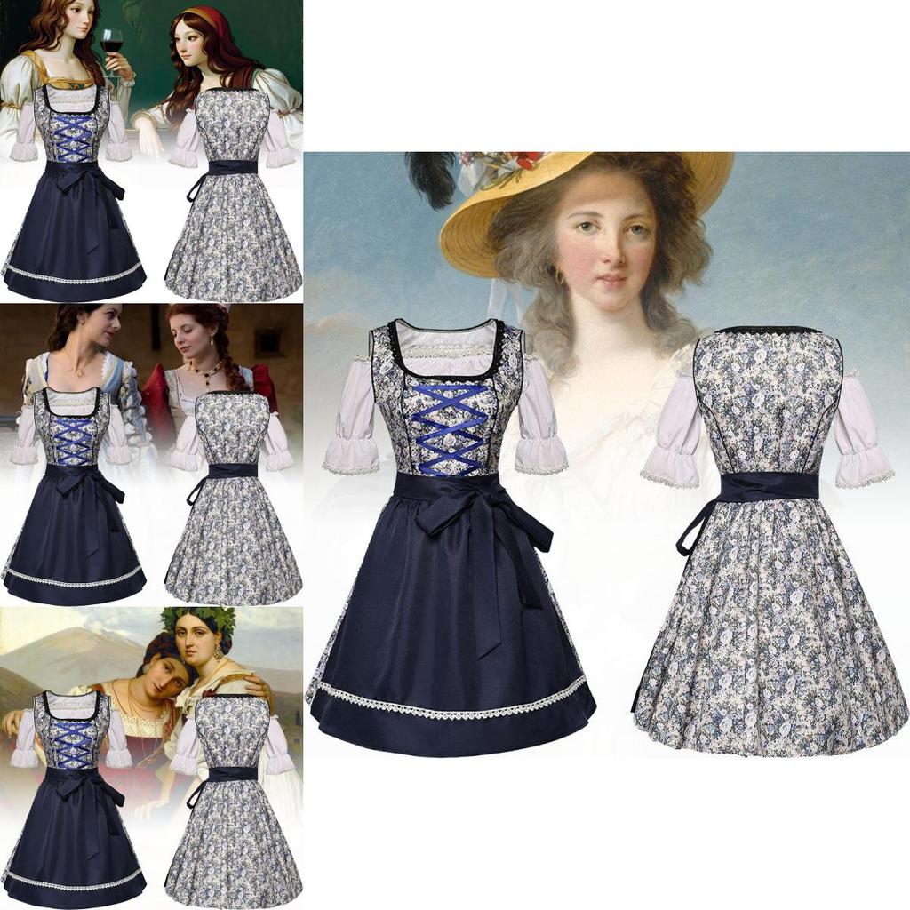 Bayerisches Oktoberfest-Kostüm für Bier-Mädchen mit elegantem schulterfreiem Design in mehreren Größen