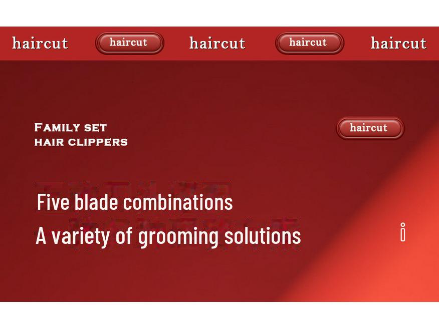 Rechargeable Electric Hair Clipper & Male Razor Set - Home Shaving & Self-Cut Tool