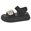 Popular skirt platform sports sandals women's summer wear high sense 2025 new French versatile Roman shoes