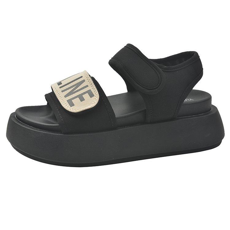 Popular skirt platform sports sandals women's summer wear high sense 2025 new French versatile Roman shoes