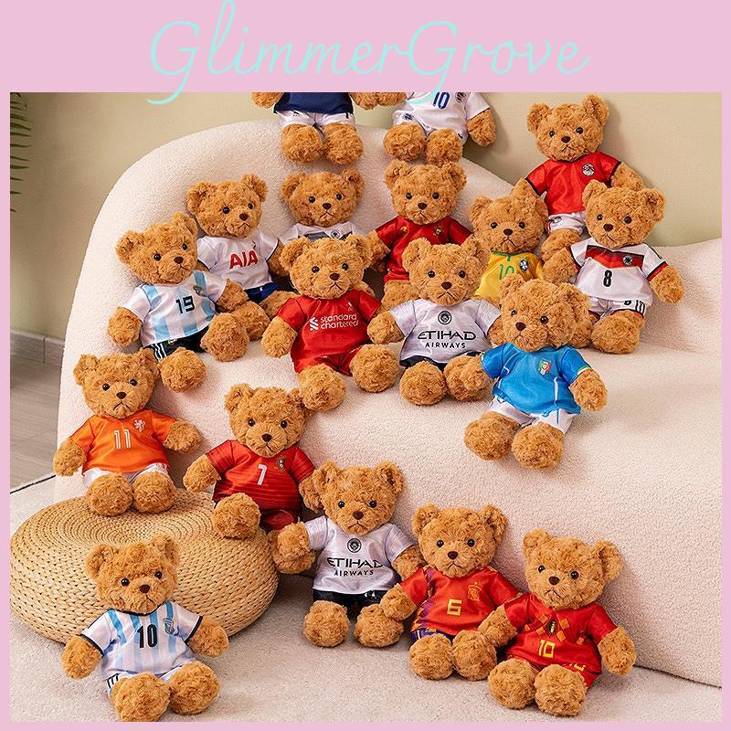 Adorable Soccer Teddy Bear Plush Toy With Messi Jersey Cute And Collectible Gift