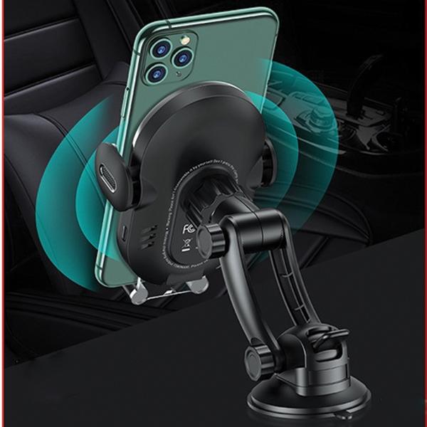 Usams Uchwyt Indukcyjny Us-Cd131 15Wautomatic Do Szyby/Na Deskę Rozdz. Czarny/Black Cd131Zj01