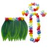 5Pcs Hibiscus Wreaths Hawaiian Luau Outfit Set Unisex Beach Party Wear  Luau Party Costume