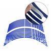 Blue Wheel Rim Sticker Edge Strip Reflective Wheel