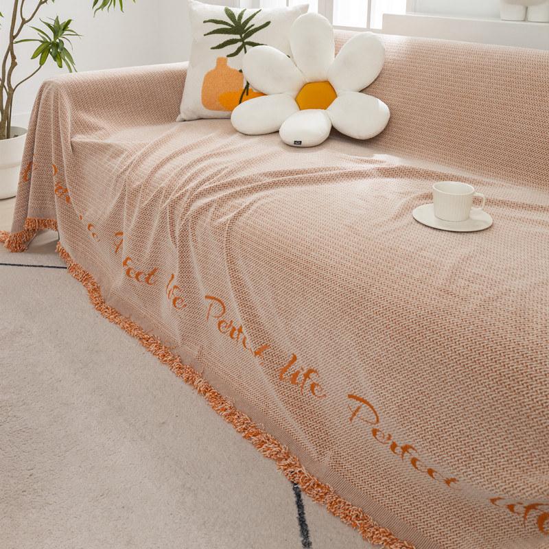 Nordyckie Pokrowce na Sofę 2 3-osobową Chenille Frędzle Żakardowy Pokrowiec na Fotel Jednoosobowy Pokrowiec na Sofę Rozkładaną Narzuta na Sofę na Cały Sezon