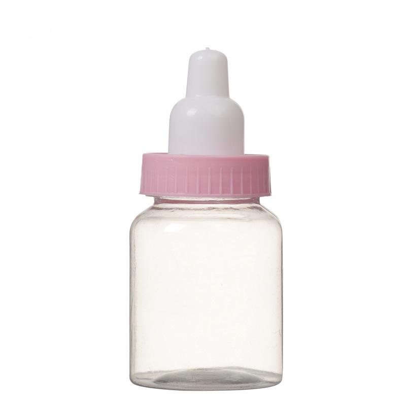 

Mini Milk Bottle Candy Gift Box for Baby Showers and Weddings 9*4cm (68ml) розовый