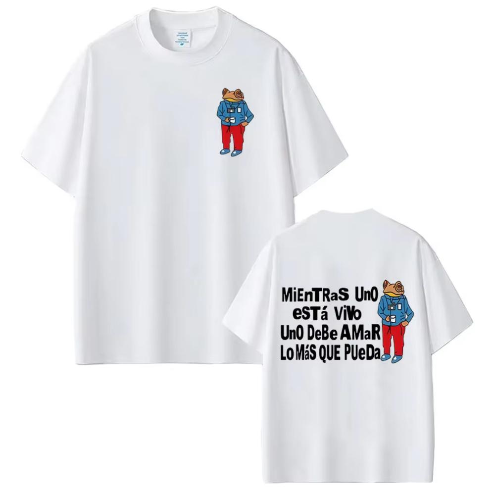 Rapper Bad Bunny Tshirt Debi Tirar Mas Fotos DTMF T Shirt Mens Women Clothing Summer Cotton Fashion Hip Hop Oversized Tshirts