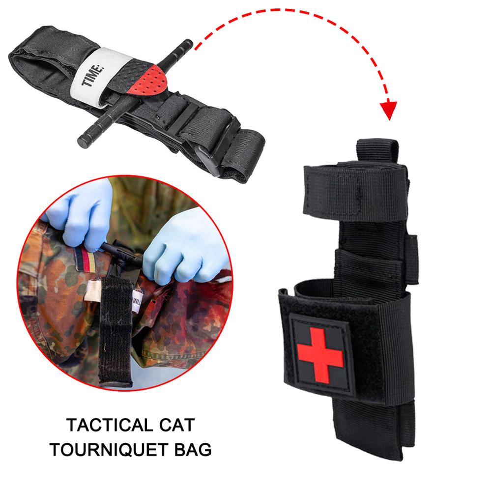 Tactical First Aid Kit Hanging Bag Scissors Cover Multi-Function CAT Tourniquet Bag Fast Hemostasis Medical Shear Molle Pouch