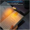 Eye protection reading book light USB rechargeable portable foldable 3 light colors adjustable brightness night light