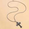 Vintage Cross Jesus God Christian Cobra Snake Pendant Necklace Chain Unisex Men Women Fashion Gothic Amulet Talisman Jewelry Party Gift