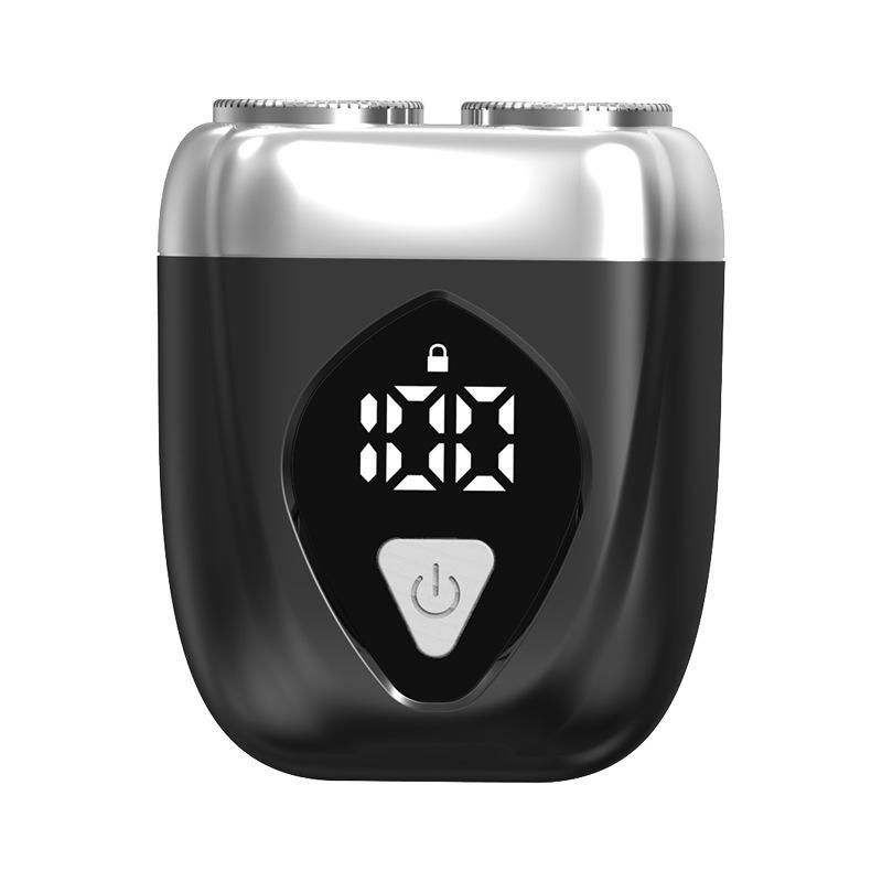 

Новая электрическая магнитная бритва Портативная мужская бритва из сплава Моющаяся бытовая бритва с двойной головкой для бороды