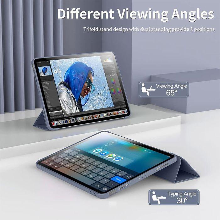 Coque + Verre Trempé - iPad - 11" (A16) - Protection Antichoc - Violet - Support Veille-Réveil
