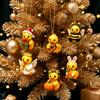 Cute Duck Toy Advent Calendar Calendar, 24-Day Christmas Countdown Box with Acrylic Ornaments for Tree Toy, Hanging Decor, Holiday Gift Lovers Festive