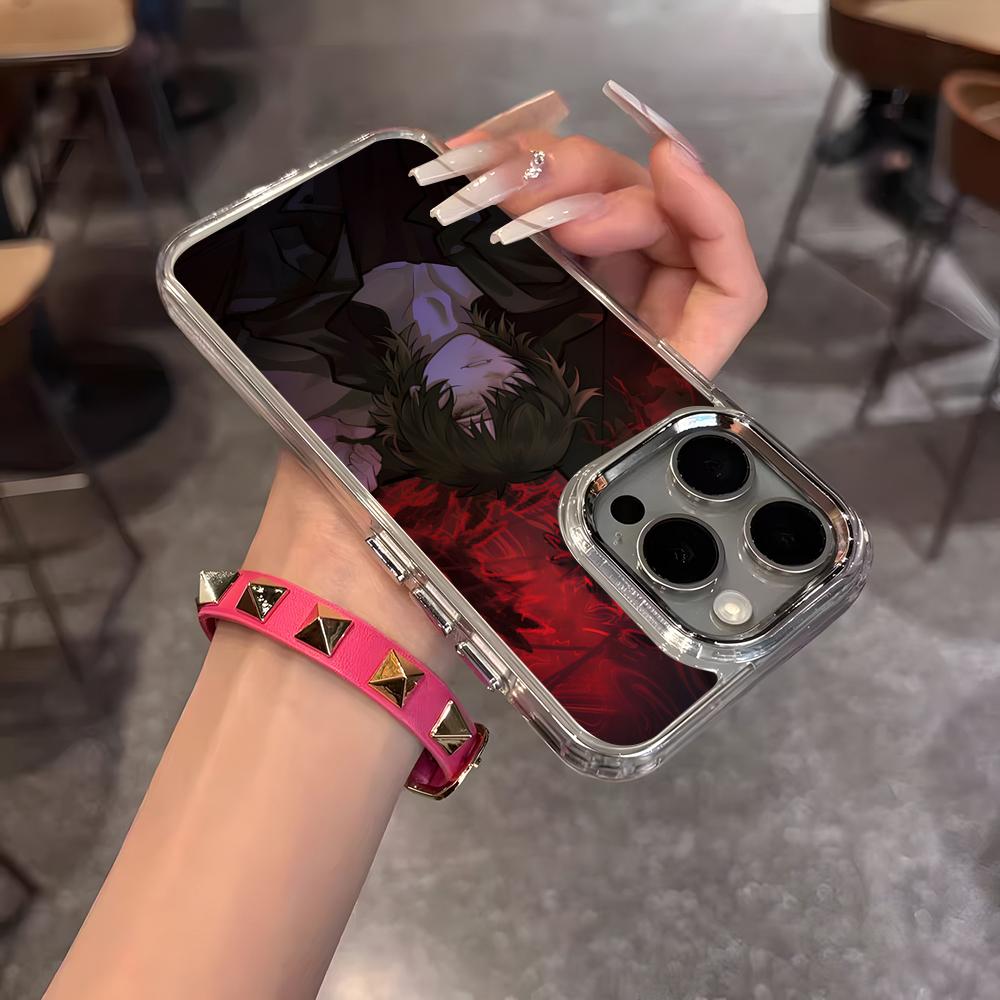 

Slow Damage Anime Phone Case For IPhone 17 Air 16 15 14 13 12 11 Pro Pro Max Plus Transparent Soft Cover iPhone 16 Plus