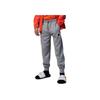 Letter Logo Print Drawstring Cuffed Knit Joggers Kids Bottoms Carbon-Gray FN6491-091