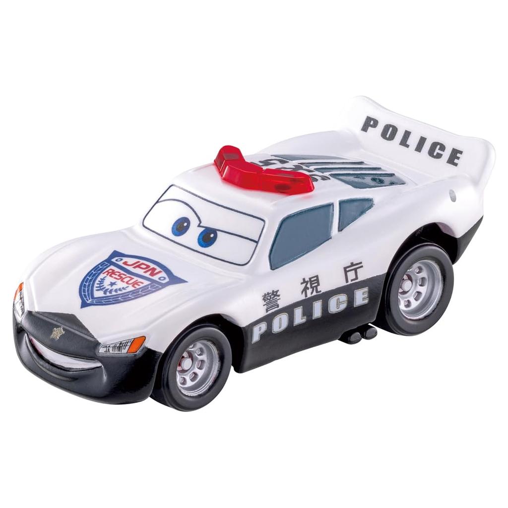 Takara Tomy Disney Cars Tomica C-36 Lightning McQueen (Police Car Type) Miniature Car Toy