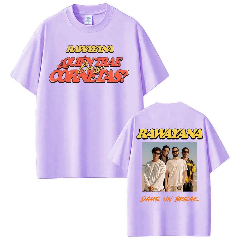Rawayana Quin Trae Las Cornetas World Tour Tshirts Unisex Women Harajuku Fashion Oversized T Shirt Casual ONeck Cotton Tshirt