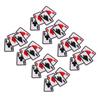 20Pcs Iron On Patch Embroidered Playing Card Patch Applique for Clothes Dress Hat DIY Accessories