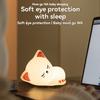 Soft Silicone Cat Seven Colors LED Night Lights USB Rechargeable Children Baby Kids Floor Lamp Creative Cartoon Room Decor Light
