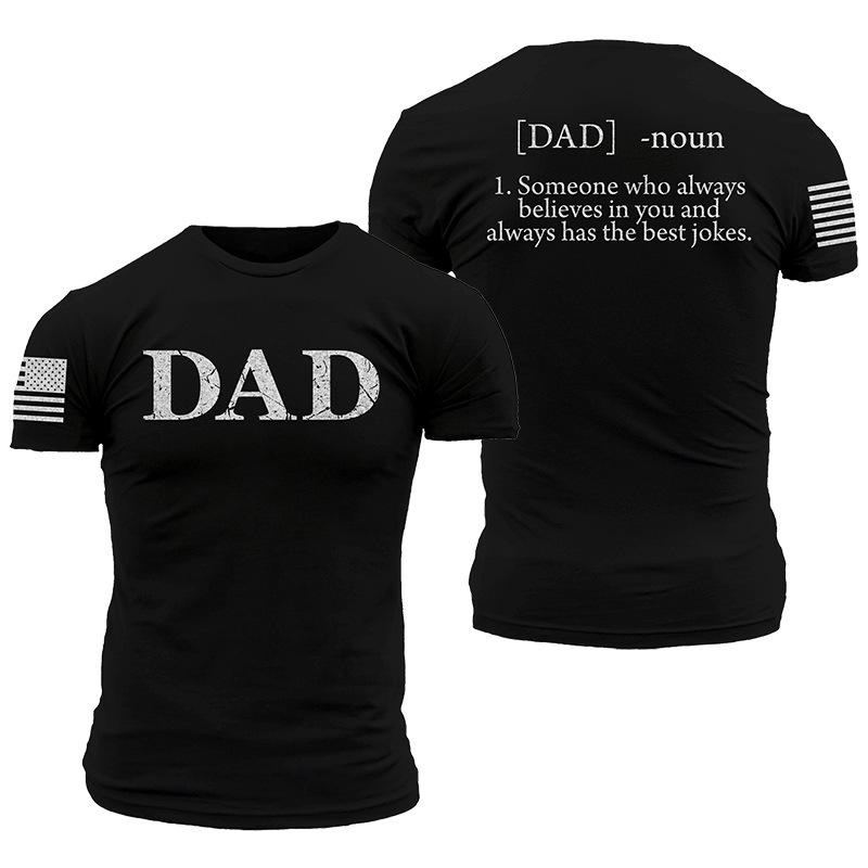 

Летняя футболка-пуловер с коротким рукавом в евро-американском стиле 2025 L чёрный