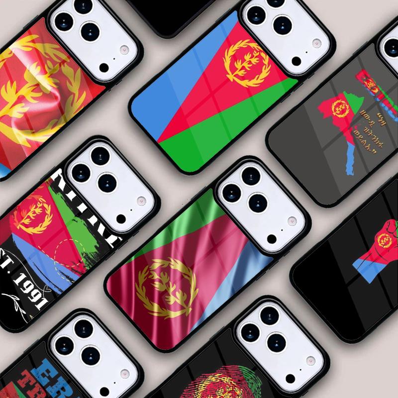 Eritrea Flag Phone Case For IPhone 17 16e 15 14 13 12 11 Pro Max Air Mini Soft Protective Cover