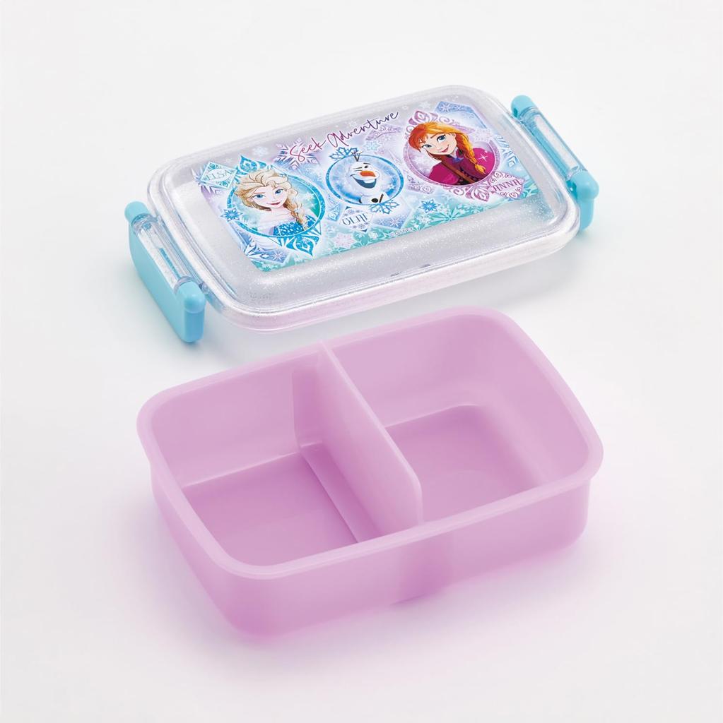 Skater Lunch Single Made in Disney Frozen RBF3ANAG69020 Kids' Box, Tier, 450ml, Dome-Shaped, Antibacterial, Japan, 25, Girls',