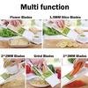 Multi-function Mandoline Stainless Steel Vegetable Slicer Adjustable Blades Fruit Cutting Graters