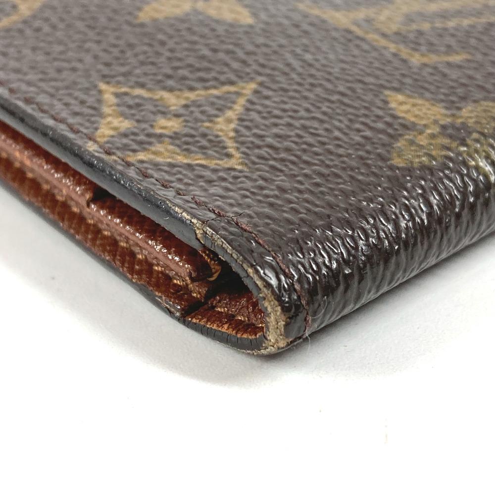 Louis Vuitton M60825 Monogram Porto Cartes Cr_dit Bi-fold Long Wallet Brown