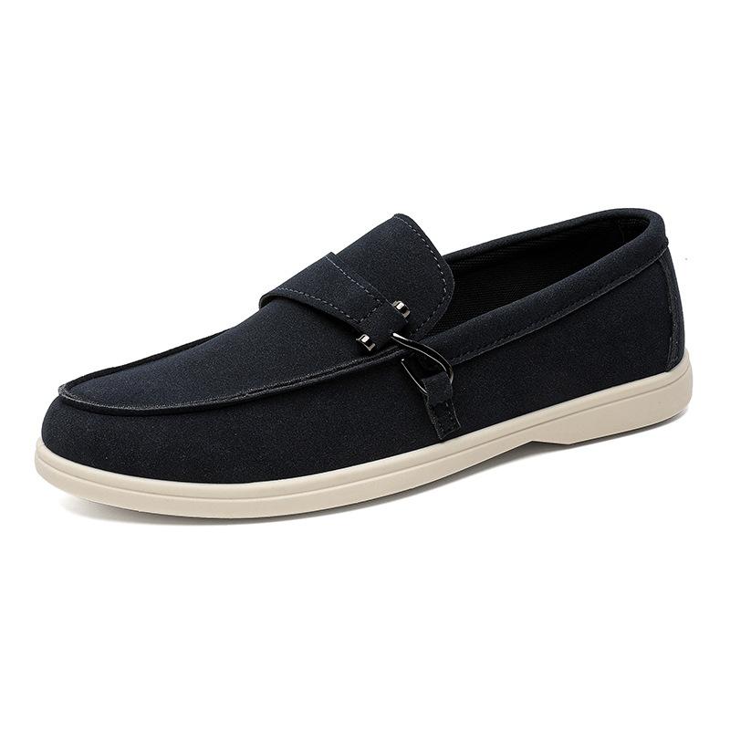 

Men s Loafers British Style Office Casual Single Shoes Comfy Outdoor Driving Walking Shoes Fashion Slip-on Flat Shoes Size 39-45 39 темно-синий