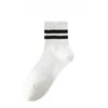 Female Spring and Autumn Stripe Two Bars Gird Waist Rubber Band Running Sports Sweat Absorbent Tube Cotton Socks